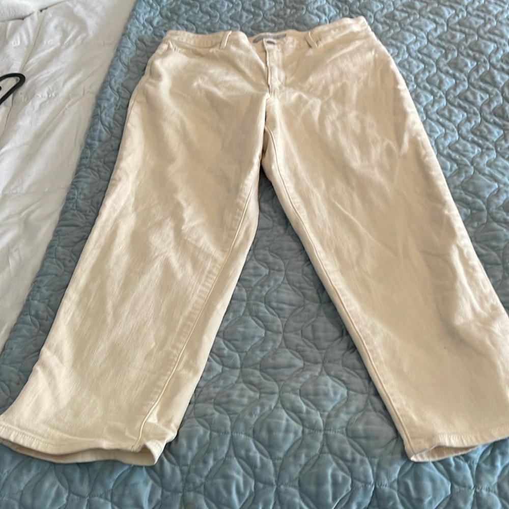 Athleta Women's Straight Leg Jeans - Cream